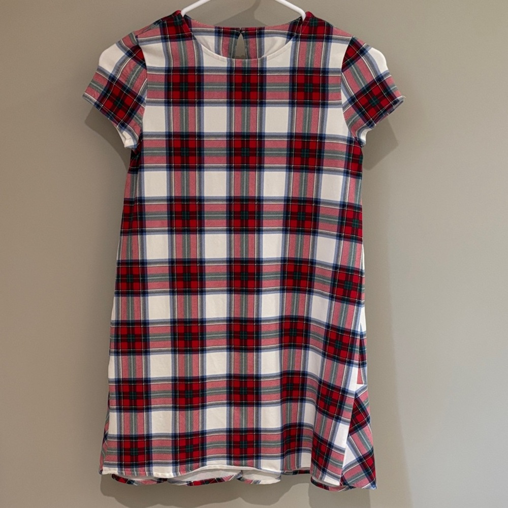 Vineyard Vines Red and Blue Girls Dress - M (10-12)